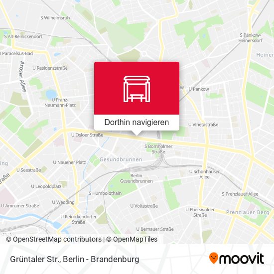 Grüntaler Str. Karte