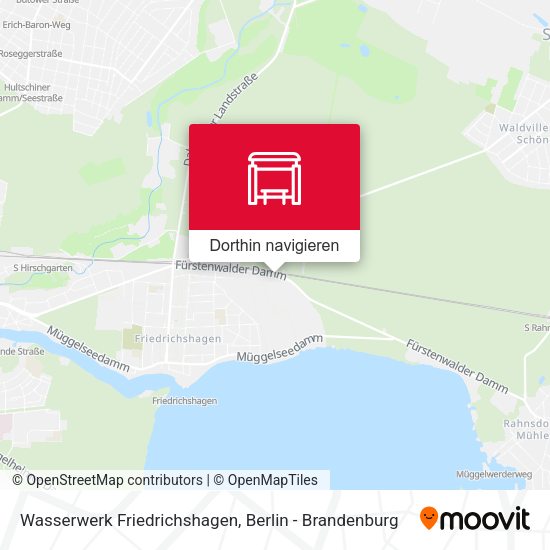 Wasserwerk Friedrichshagen Karte