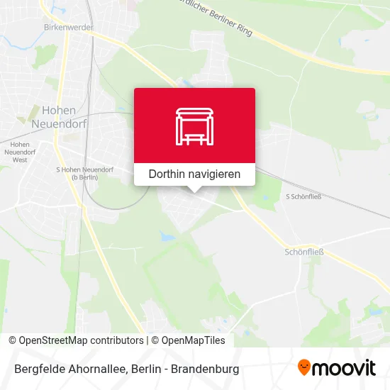 Bergfelde Ahornallee Karte