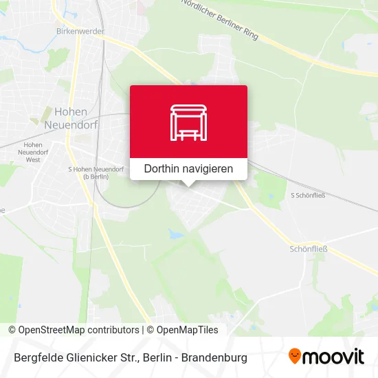 Bergfelde Glienicker Str. Karte