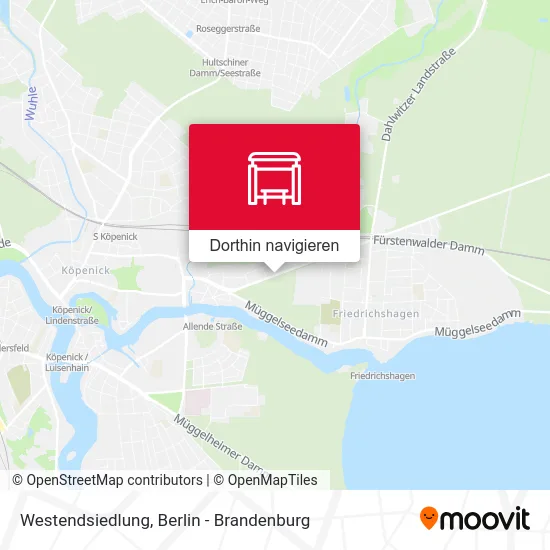 Westendsiedlung Karte