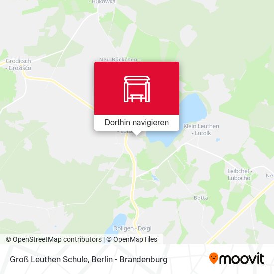 Groß Leuthen Schule Karte