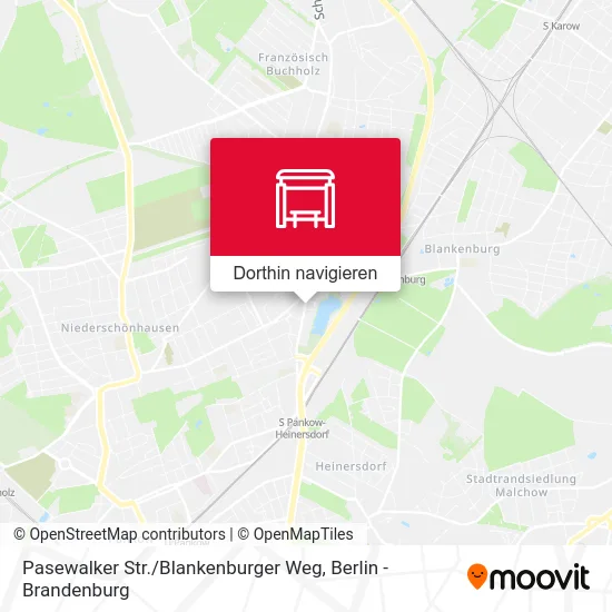 Pasewalker Str. / Blankenburger Weg Karte