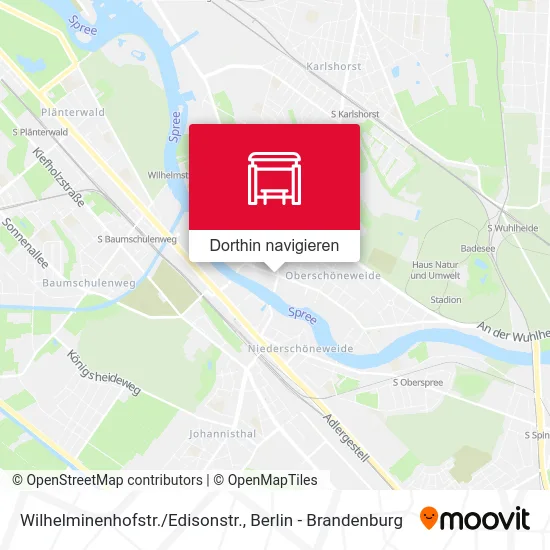 Wilhelminenhofstr./Edisonstr. Karte