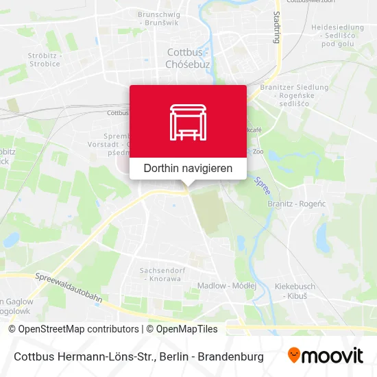 Cottbus Hermann-Löns-Str. Karte
