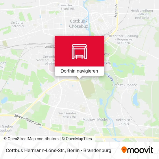 Cottbus Hermann-Löns-Str. Karte