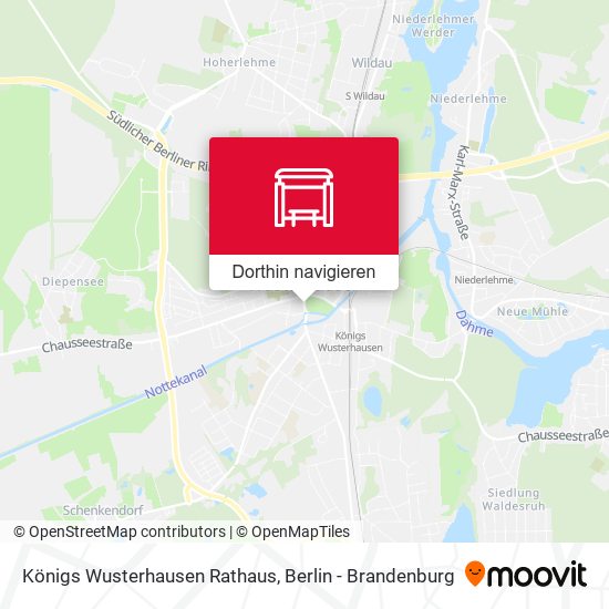 Königs Wusterhausen Rathaus Karte