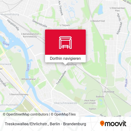 Treskowallee/Ehrlichstr. Karte