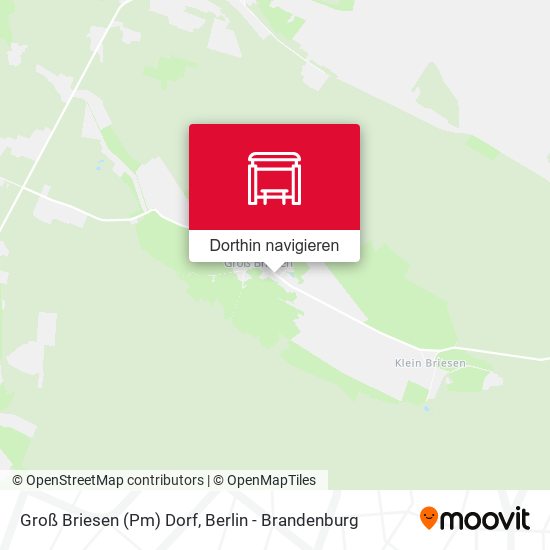 Groß Briesen (Pm) Dorf Karte