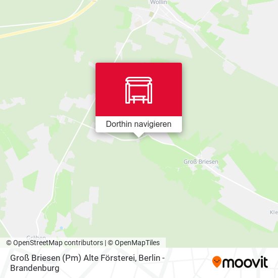 Groß Briesen (Pm) Alte Försterei Karte