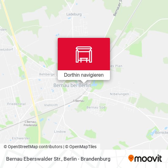 Bernau Eberswalder Str. Karte
