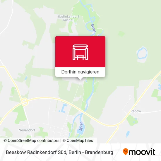 Beeskow Radinkendorf Süd Karte