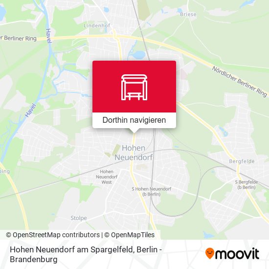 Hohen Neuendorf am Spargelfeld Karte