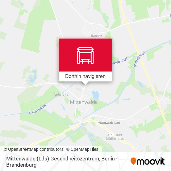 Mittenwalde (Lds) Gesundheitszentrum Karte