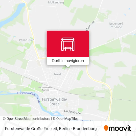 Fürstenwalde Große Freizeit Karte