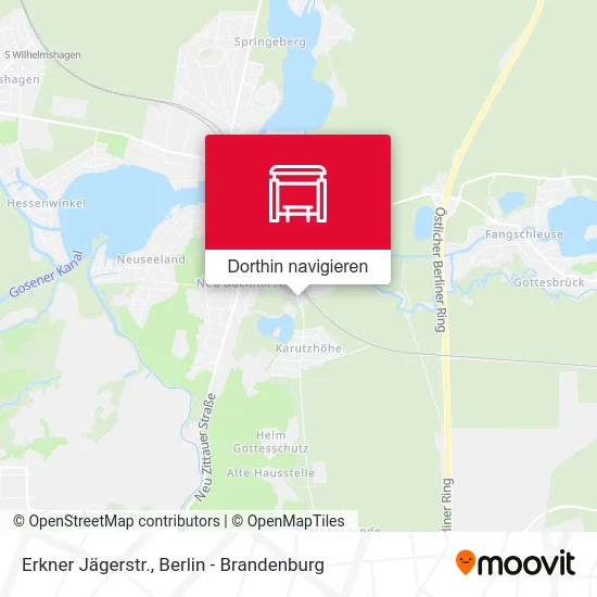 Erkner Jägerstr. Karte