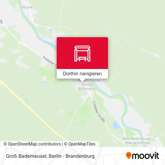 Groß Bademeusel Karte