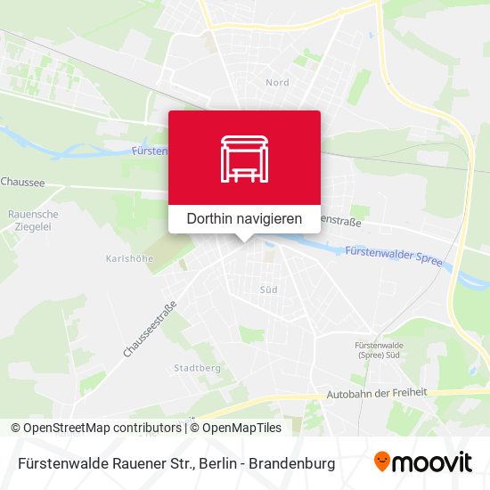 Fürstenwalde Rauener Str. Karte