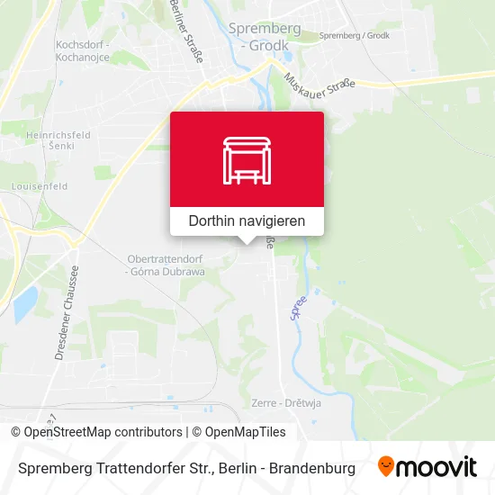 Spremberg Trattendorfer Str. Karte