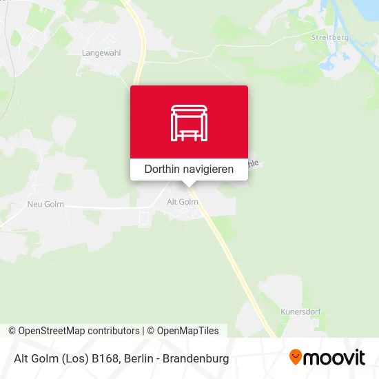 Alt Golm (Los) B168 Karte