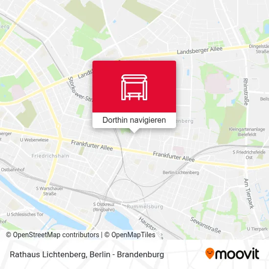 Rathaus Lichtenberg Karte