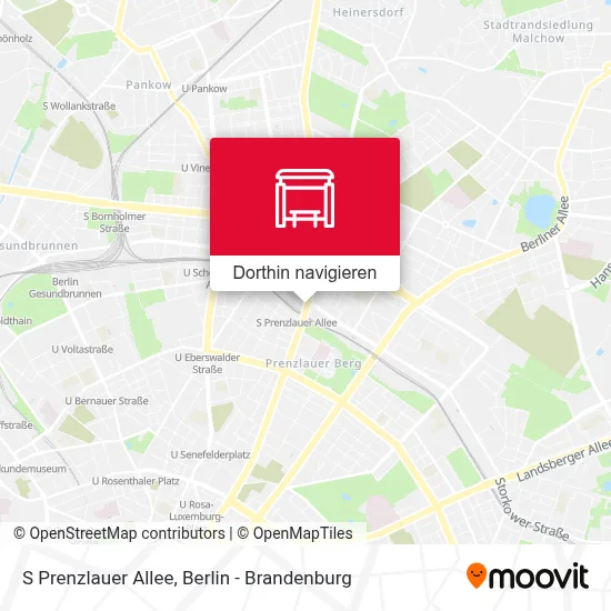 S Prenzlauer Allee Karte