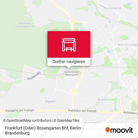 Frankfurt (Oder) Rosengarten Bhf Karte