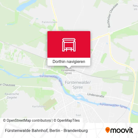 Fürstenwalde Bahnhof Karte