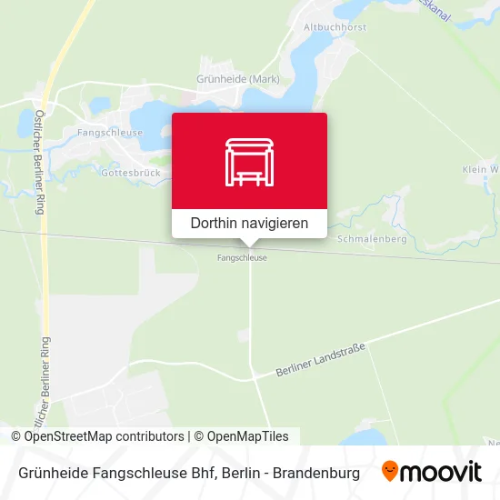 Grünheide Fangschleuse Bhf Karte