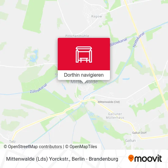 Mittenwalde (Lds) Yorckstr. Karte