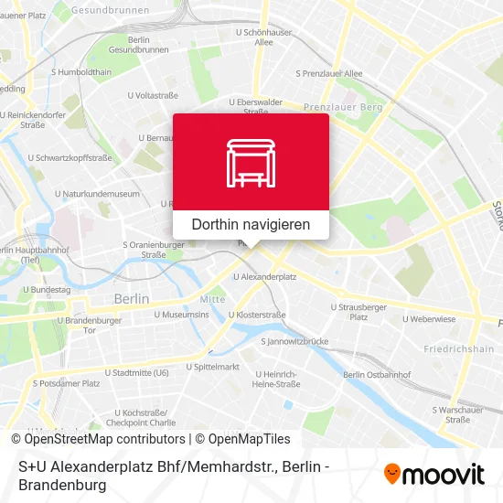 S+U Alexanderplatz Bhf / Memhardstr. Karte