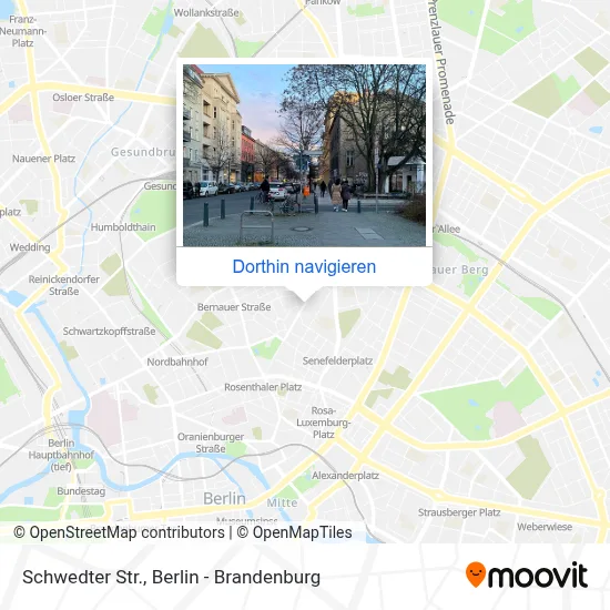 Schwedter Str. Karte