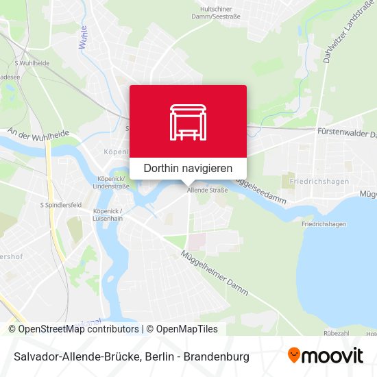 Salvador-Allende-Brücke Karte