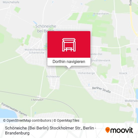 Schöneiche (Bei Berlin) Stockholmer Str. Karte