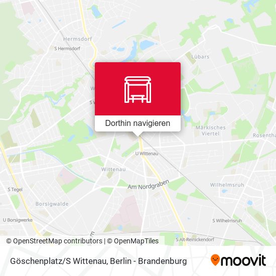 Göschenplatz/S Wittenau Karte