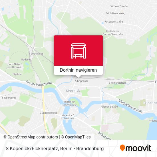 S Köpenick/Elcknerplatz Karte