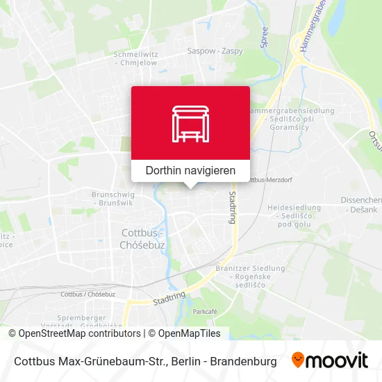 Cottbus Max-Grünebaum-Str. Karte
