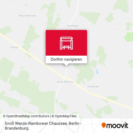 Groß Werzin Rambower Chaussee Karte
