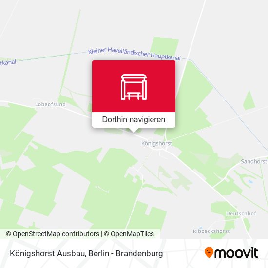 Königshorst Ausbau Karte
