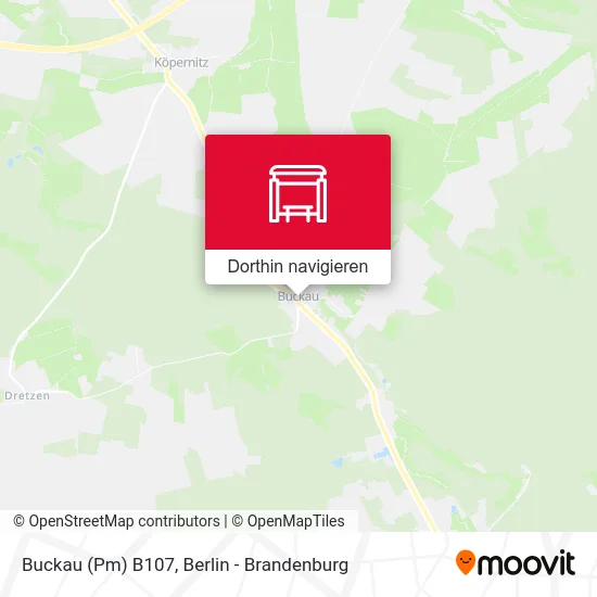 Buckau (Pm) B107 Karte