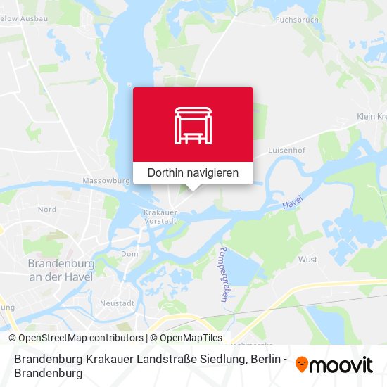 Brandenburg Krakauer Landstraße Siedlung Karte