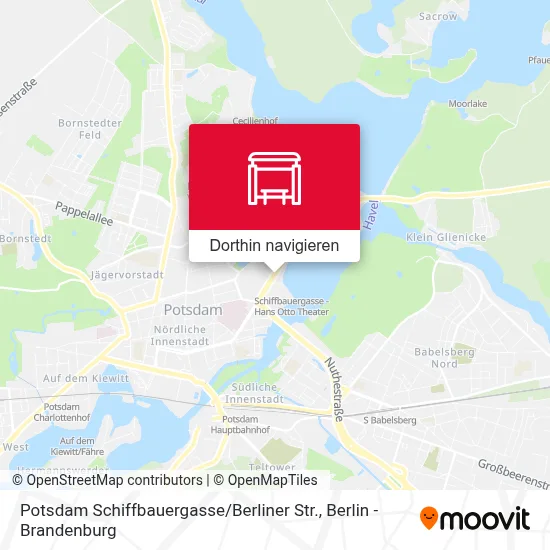 Potsdam Schiffbauergasse / Berliner Str. Karte