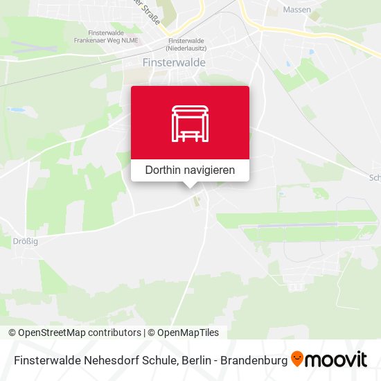 Finsterwalde Nehesdorf Schule Karte