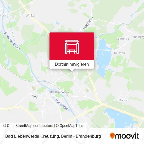 Bad Liebenwerda Kreuzung Karte