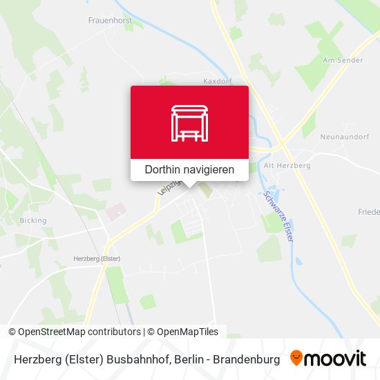 Herzberg (Elster) Busbahnhof Karte