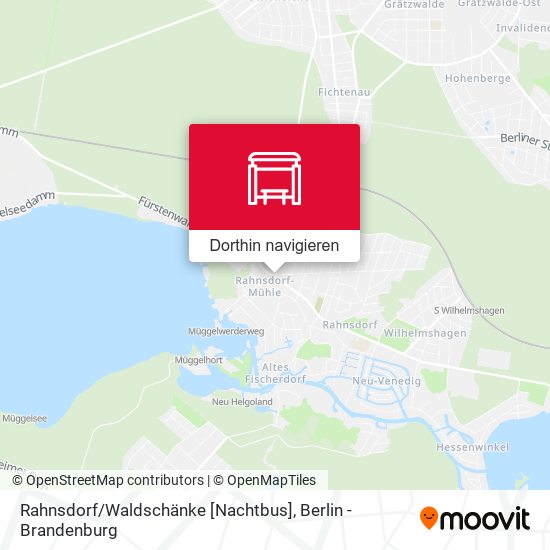 Rahnsdorf / Waldschänke [Nachtbus] Karte