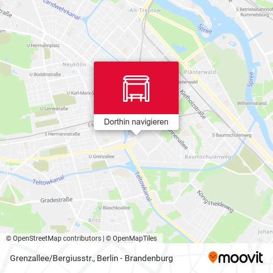 Grenzallee/Bergiusstr. Karte