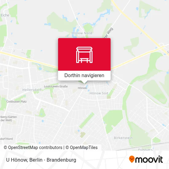 U Hönow Karte