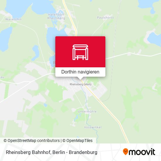 Rheinsberg Bahnhof Karte