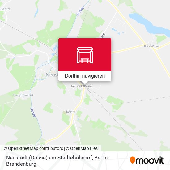 Neustadt (Dosse) am Städtebahnhof Karte